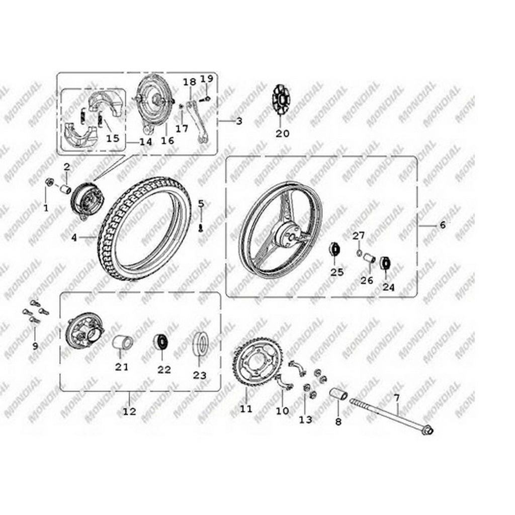 MONDIAL 125 MH (DRIFT) MIL /ARKA #Y4MON0400A0127