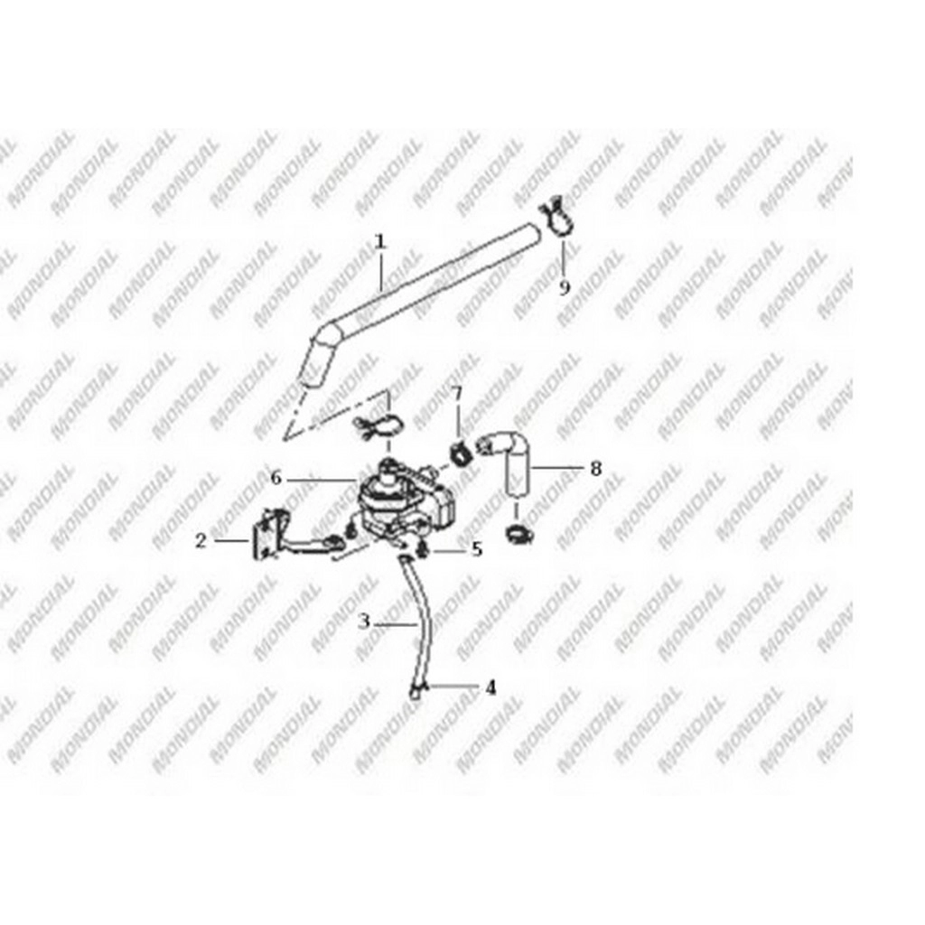 MONDIAL 150 MR (VULTURE) KATALIZOR BAGLANTI BRAKETI #Y4MON0410A0008