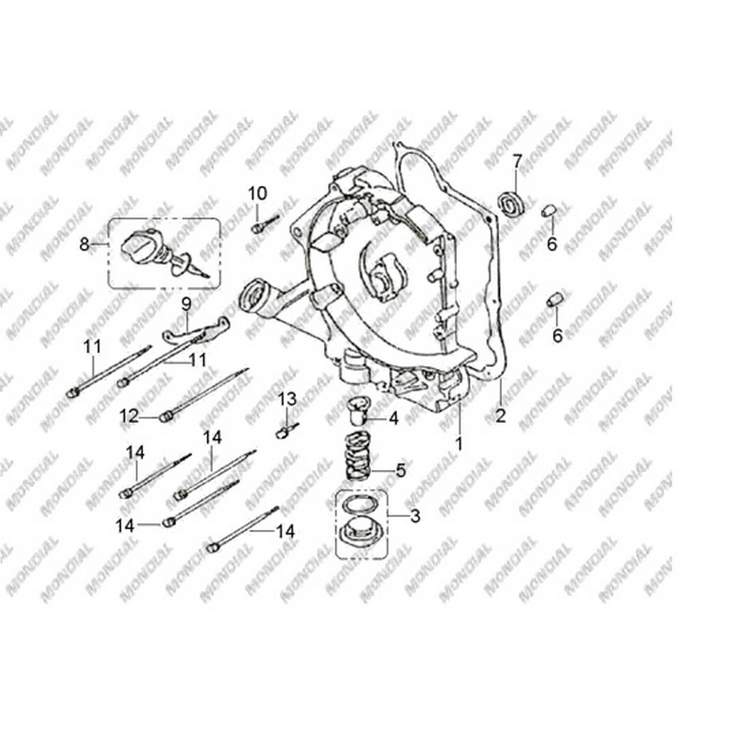 MONDIAL VULCAN YAG SEVIYE CUBUGU KOMPLE #Y4MON0590A0002