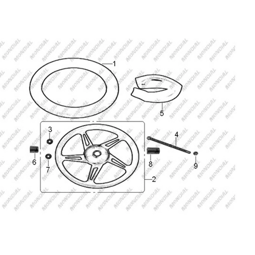 MONDIAL 125 MX (GRUMBLE) MIL /ARKA #Y4MON0720A0074