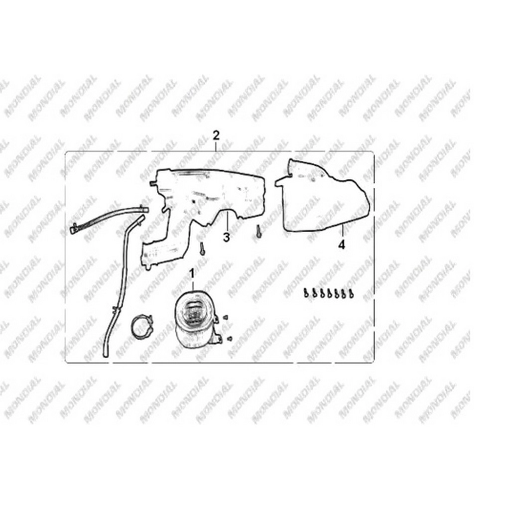 MONDIAL 125 NT (TURKUAZ) KAGIT HAVA FILTRESI #Y4MON0750A0014