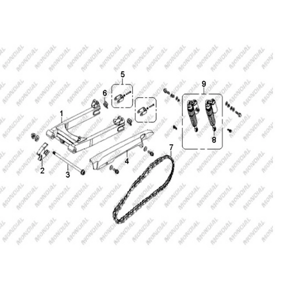 MONDIAL 150 MC-X ROADRCERX ZINCIR #Y4MON0760A0012