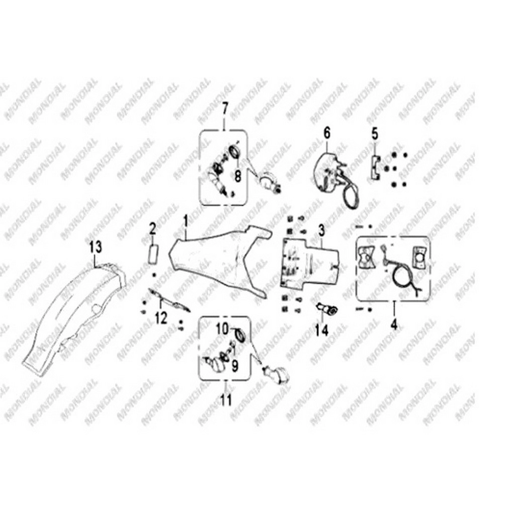 MONDIAL 150 MC-X ROADRCERX SELE KILIDI #Y4MON0760A0004
