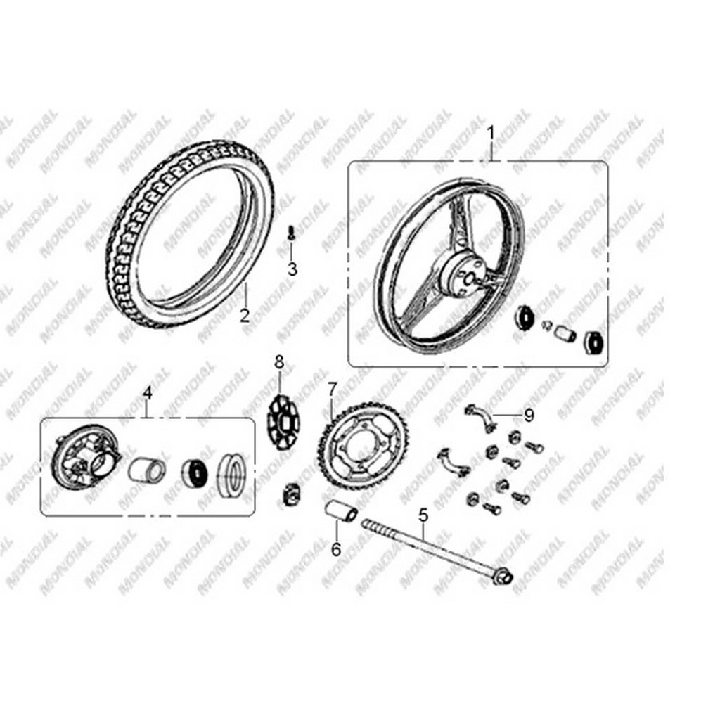 MONDIAL 150 MC-X ROADRCERX KAPLIN LASTIGI #Y4MON0760A0022
