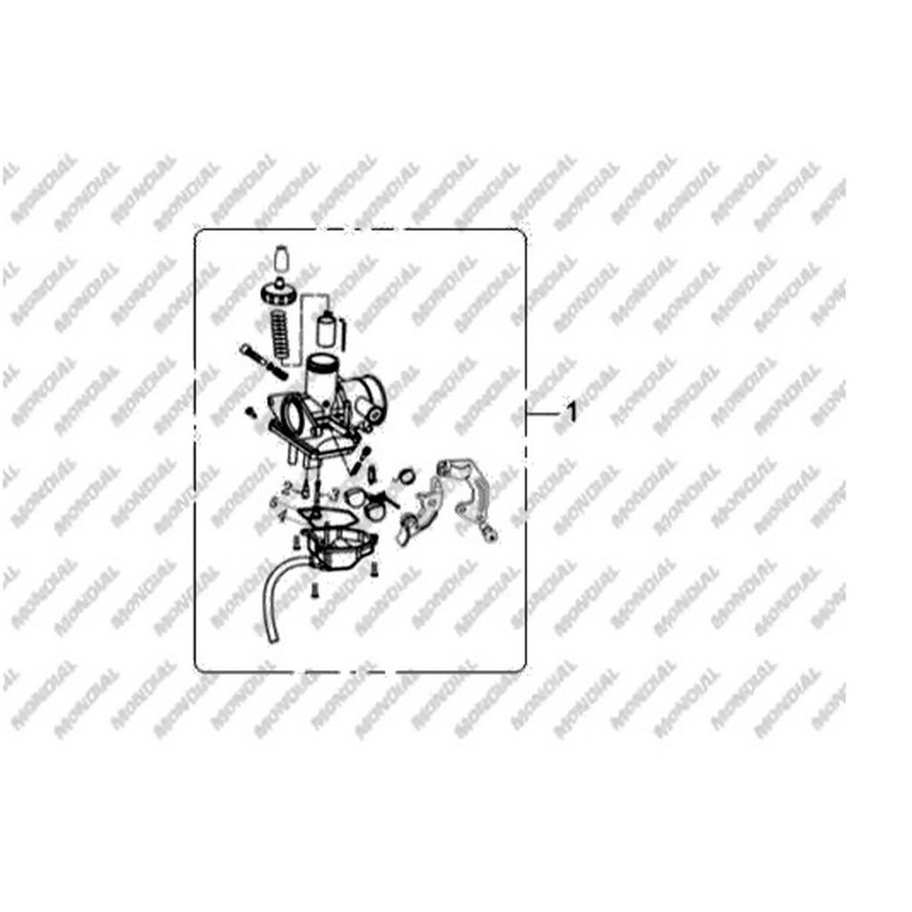 MONDIAL AGGRESSIVE KARBURATOR KOMPLE #Y4MON0830A0063