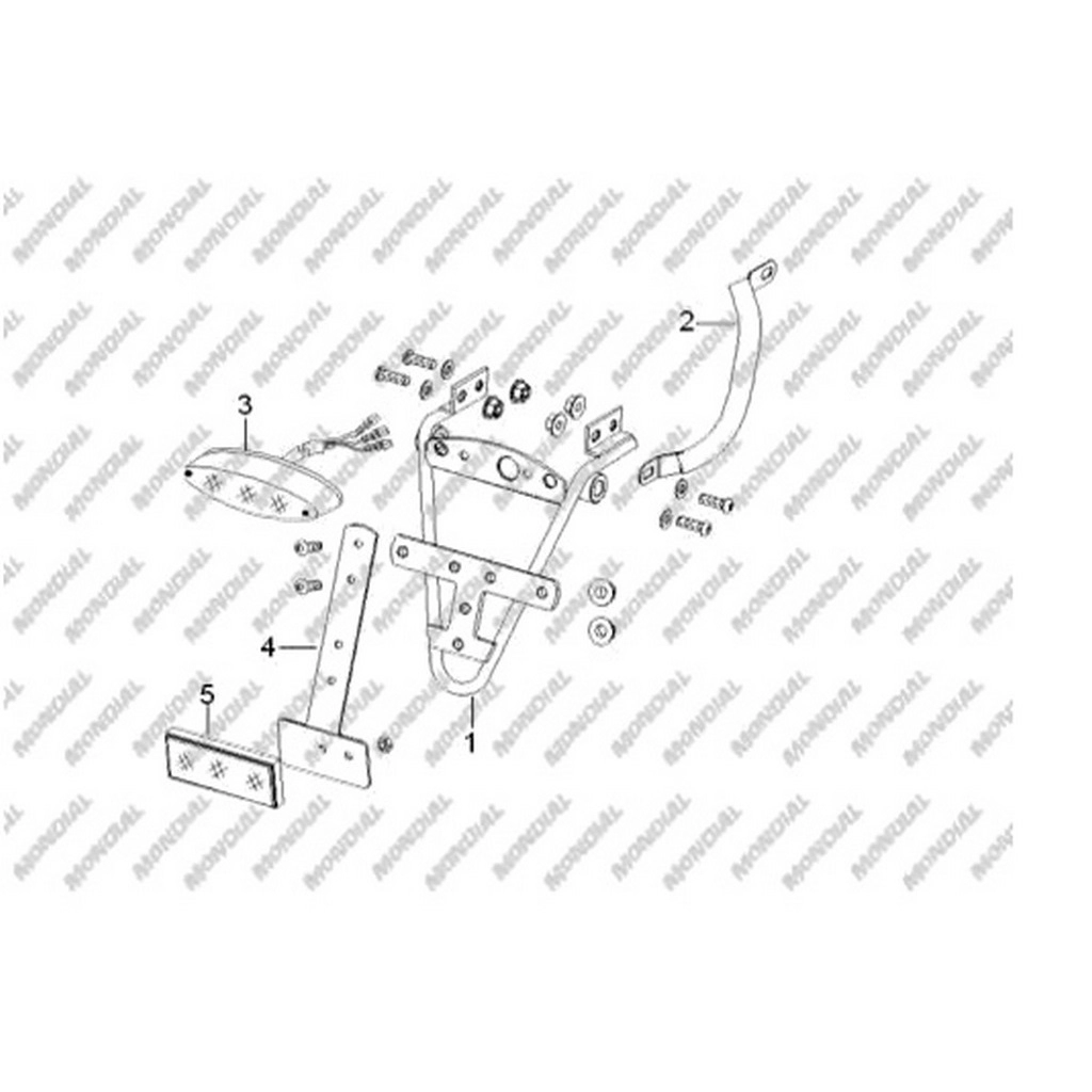 MONDIAL AGGRESSIVE ARKA STOP KOMPLE #Y4MON0830A0139