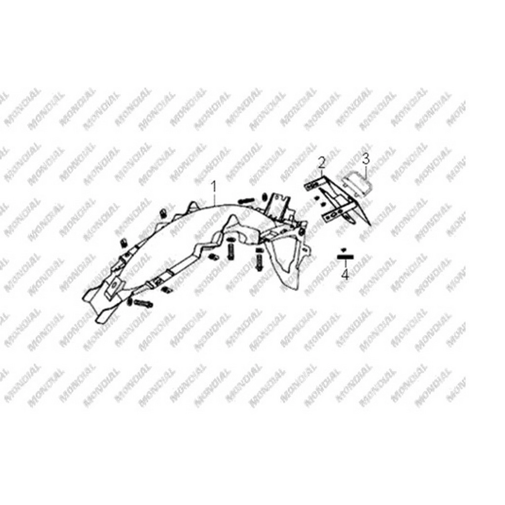 MONDIAL 125 SFS ARKA CAMURLUK #Y4MON0850A0102