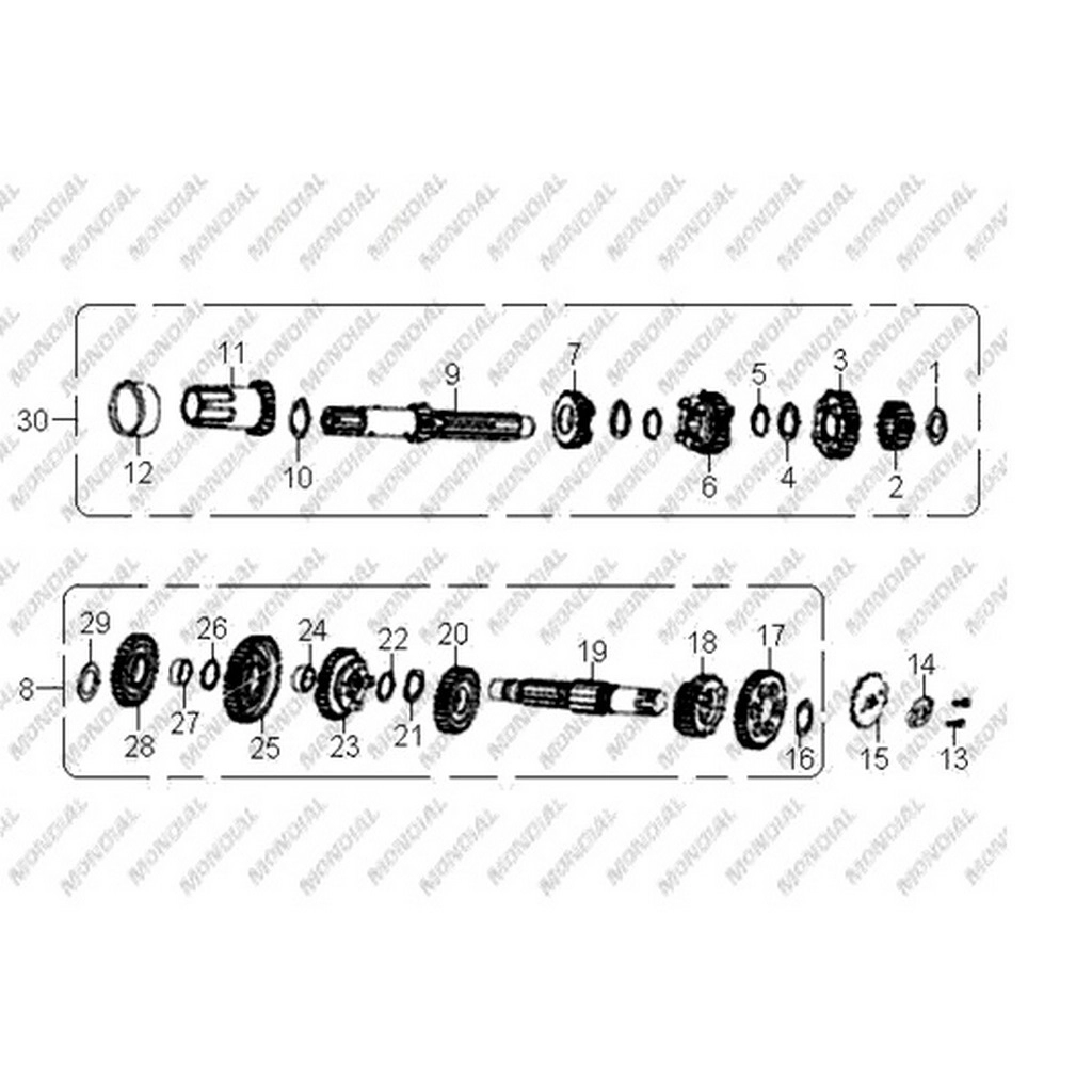 MONDIAL X-TREME MAX ON ZINCIR DISLISI #Y4MON0860A0019