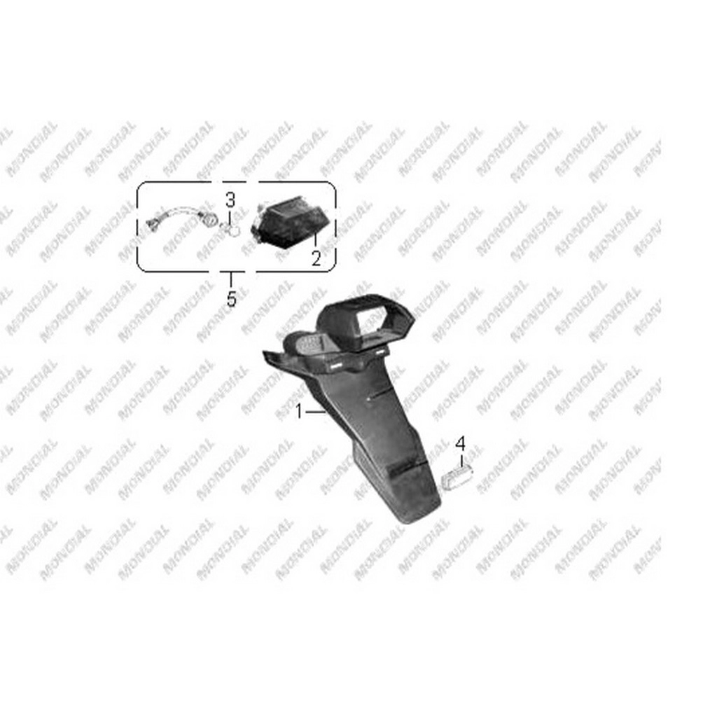 MONDIAL ARGENT (150CC) ARKA REFLEKTOR #Y4MON0930A0091