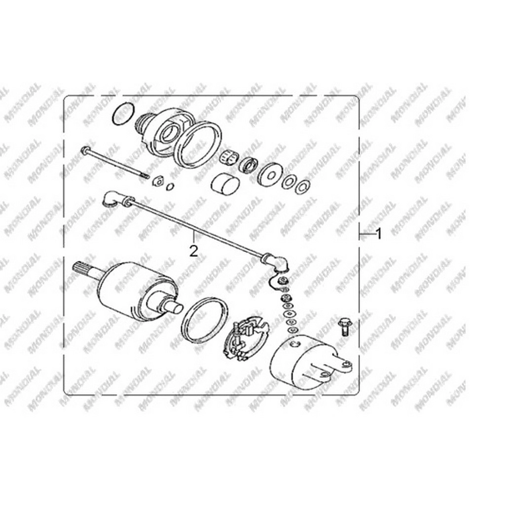 MONDIAL TERRALANDER 300 MARS MOTORU KOMPLE #Y4MON1000A0099