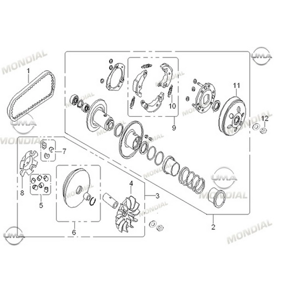 MONDIAL TERRATRACK 200 KAVRAMA BALATA SETI #Y4MON1018A0085
