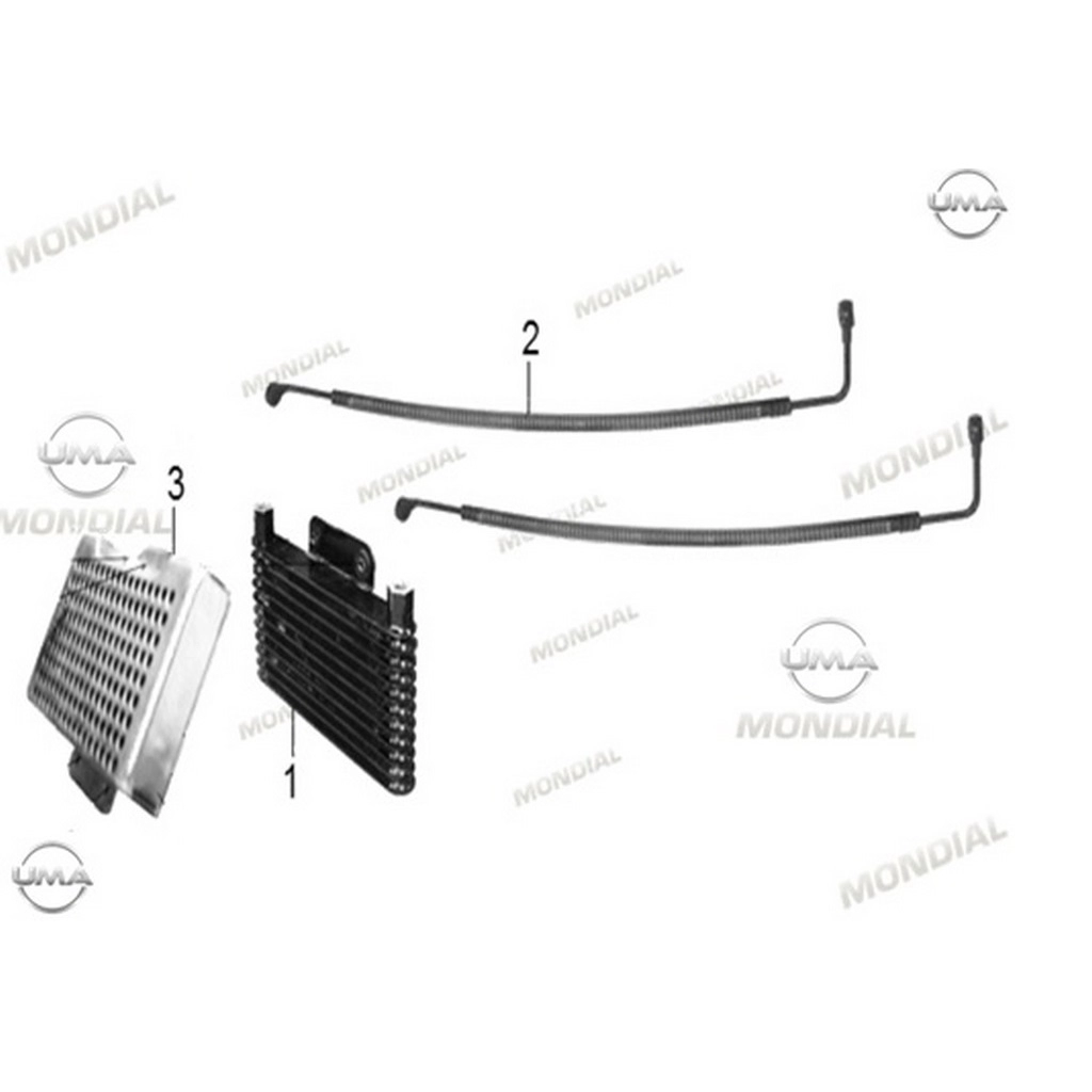 MONDIAL TERRATRACK 200 YAG SOGUTUCU RADYATOR #Y4MON1018A0121