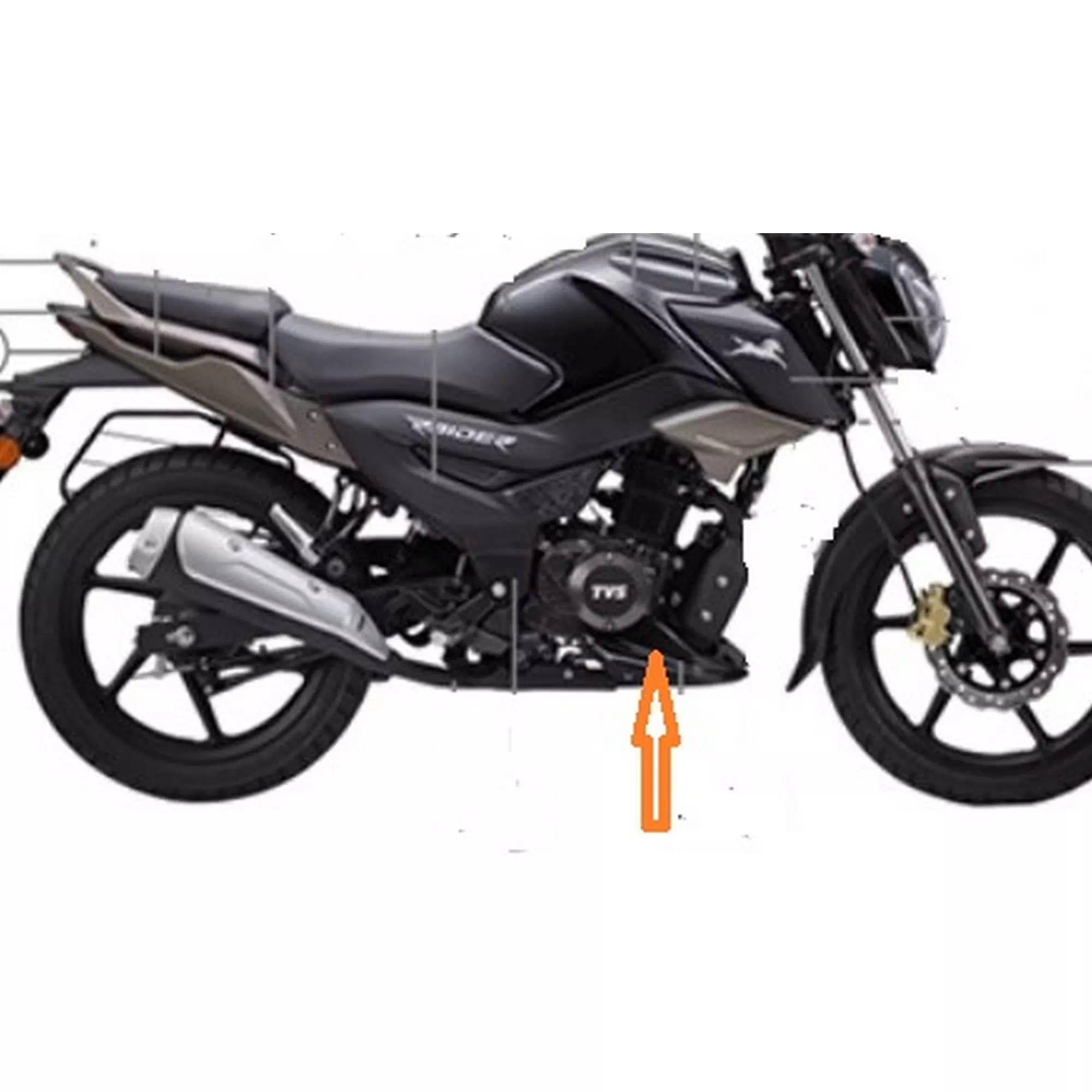 TVS RAIDER 125 ON PANEL (SIYAH) #Y4TVS7004A0112