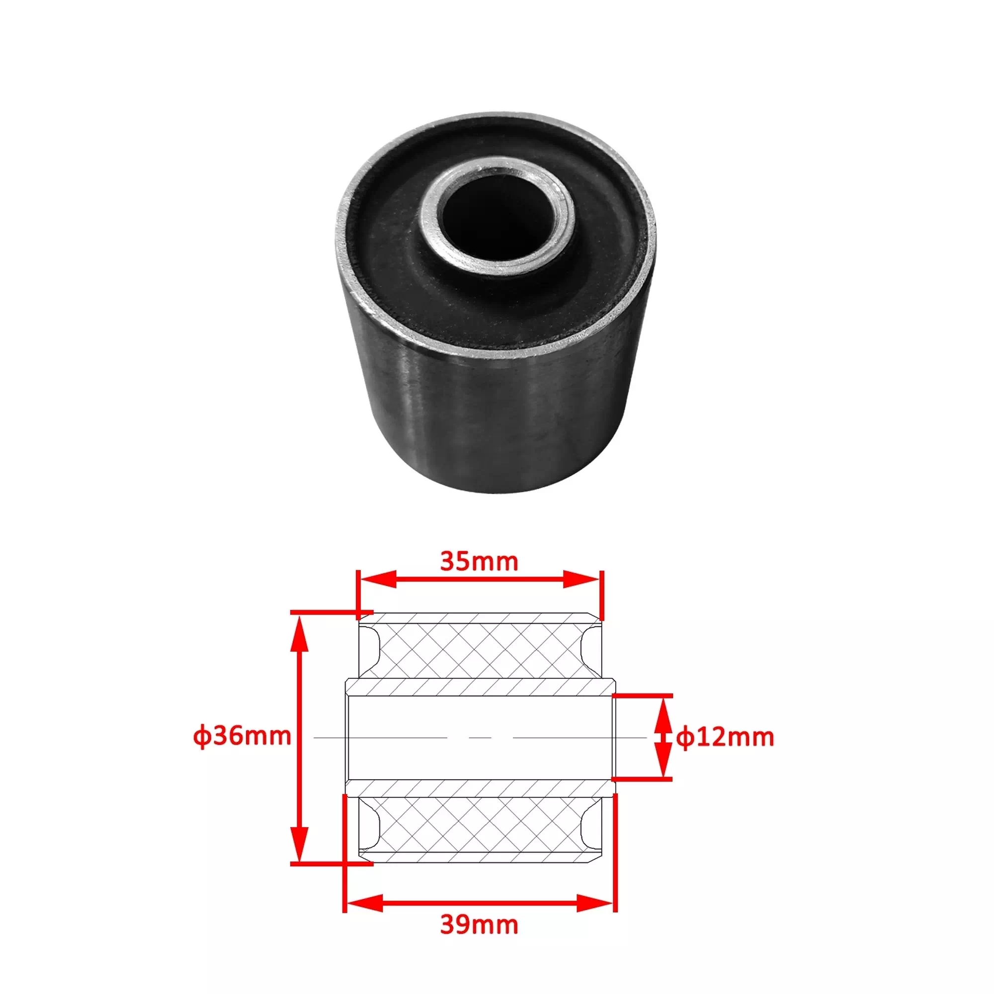 ZONTES ZT125T-M MOTOR DESTEK BURCU (12X39+36X35) #Y4ZNT6004A0240
